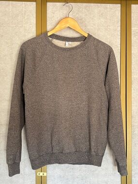& Other Stories Women’s Crewneck Sweatshirt in Heather Grey, Size 12